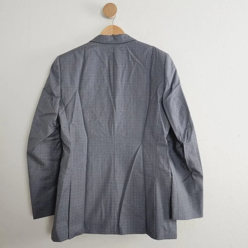 Ted Baker London Endurance Grey Check Wool Suit Jacket Blazer Sport Coat Men 36R